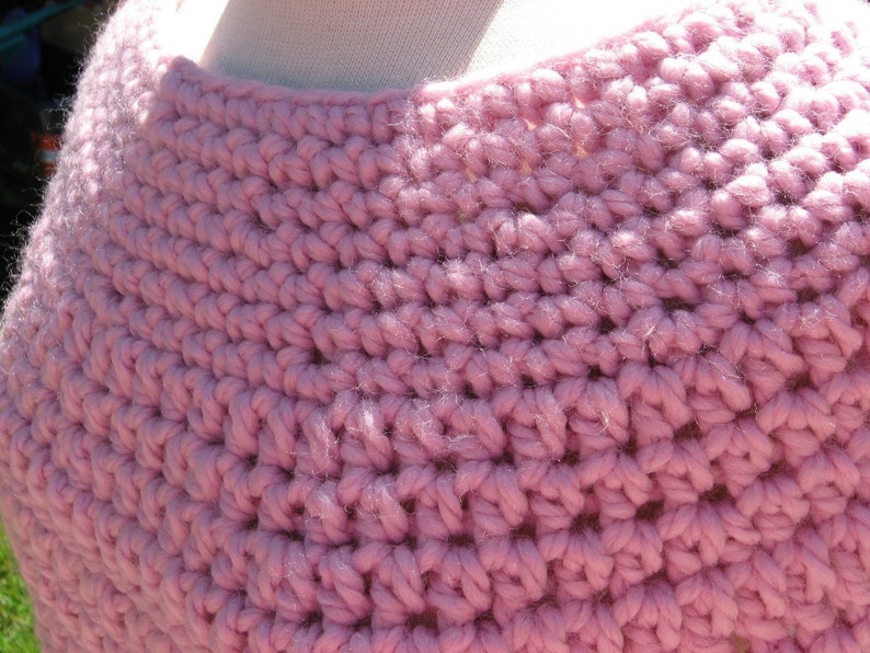 Crochet Caplet, 3 Hour Chunky Crochet Caplet, PDF Pattern image 4