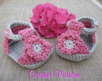 Crochet Baby Sandals Pattern: Easy PDF (Sizes 0-9 Mos)