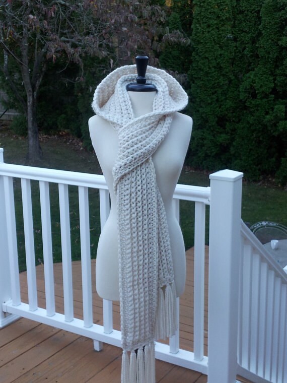 Ravelry: Bronwen: Celtic Cabled Hooded Scarf - Bulky pattern by