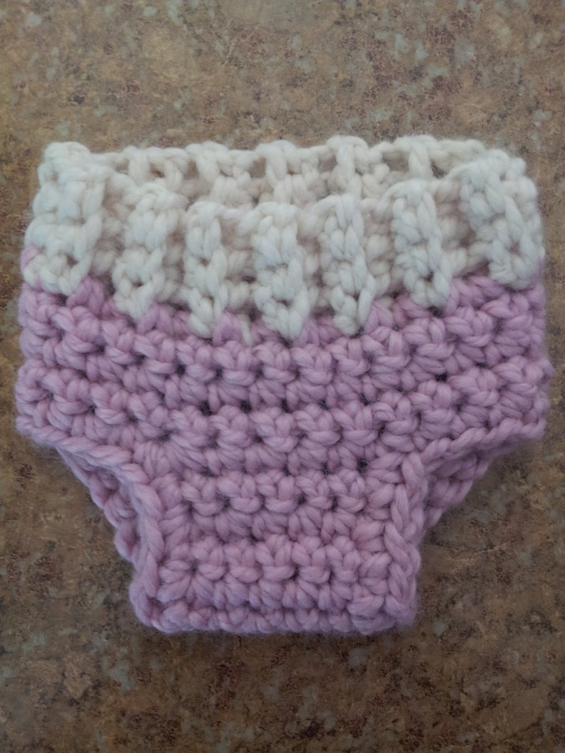 Crochet Diaper Cover Pattern, Pattern Sizes Included Newborn, 3mos, 6mos, 9-12mos, Photo prop, Pdf Instant Pattern Download image 4