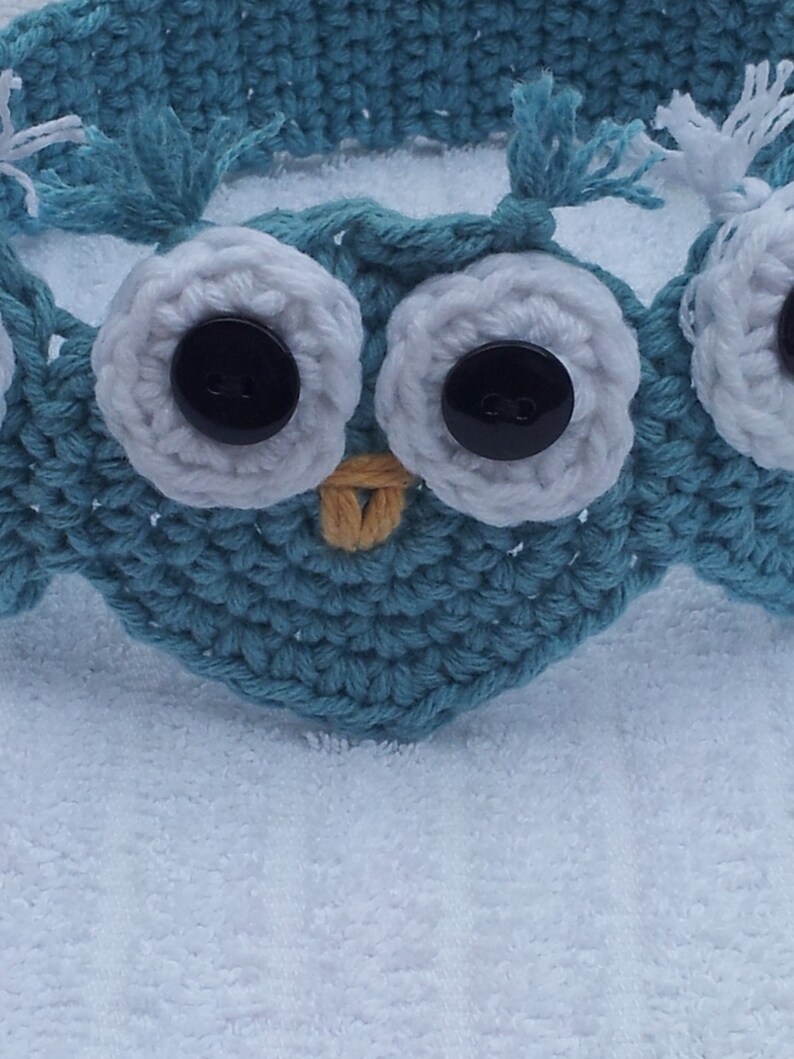 Crochet Owl Headband, Crochet Pattern Pdf, Instant pattern download available image 3