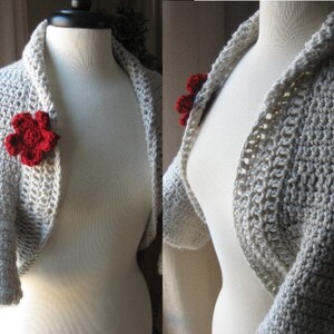 Eenvoudig te maken elegante gehaakte bolero met bloembloesempatroon pdf