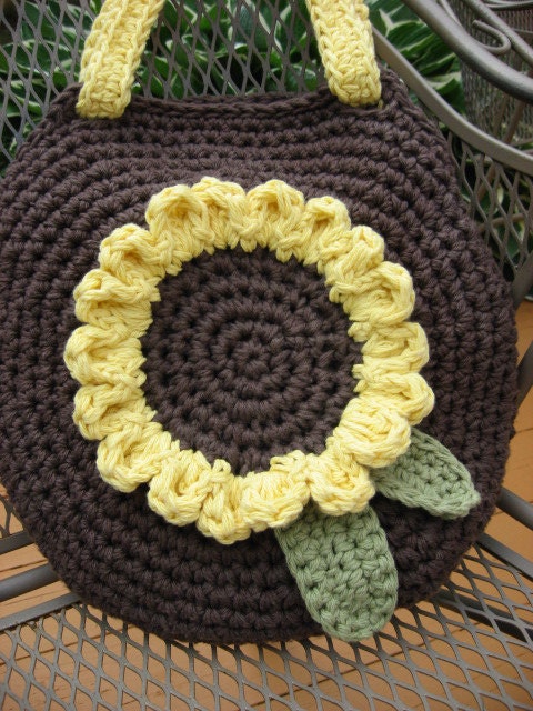 Sunshine on My Shoulder Sunflower Bag Crochet Pattern Pdf - Etsy