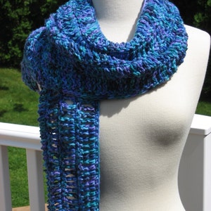 Oceana Openwork Scarf , Crochet Pattern Pdf, Instant Download Available image 4