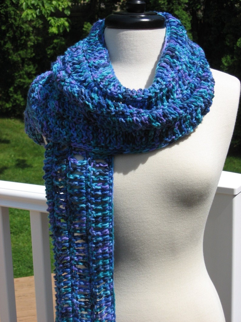 Oceana Openwork Scarf , Crochet Pattern Pdf, Instant Download Available image 4