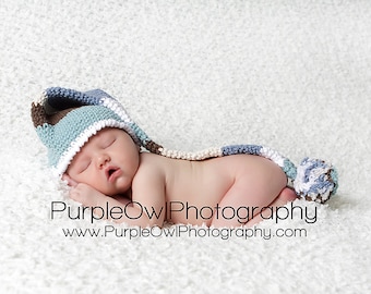 Striped Long Tail Pom Pom Hat Crochet Pattern Pdf, All sizes newborn-adult,makes a  terrific photo prop, Instant Pattern Download Available