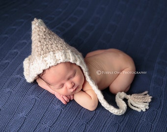 Crochet Pixie Bonnet Pattern: Newborn Photography Prop (PDF Pattern)