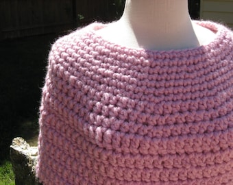 3 Hour Chunky Crochet Caplet, pdf Pattern, Instant Download Available