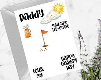 Personalised You are TEE-Riffic Father's Day Card