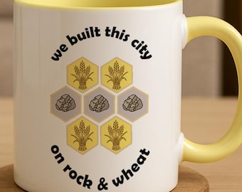 Catan Mug: "We Built This City" Board Game Coffee Cup