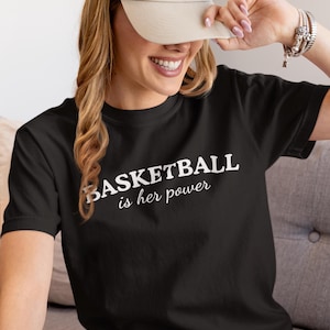 Women&#39;s Basketball Shirt for Sports Fan Gift, Minimalist Shirt for Girls Basketball Fan, WNBA, Women&#39;s Rights in Sports
