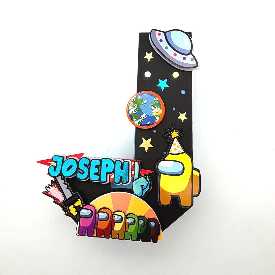 Personalized Among Us Letter: Inspired Space Party, Gamer Birthday ...
