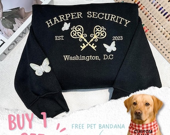 Harper Security Embroidered Sweatshirt: Booktok Twisted Series Merch