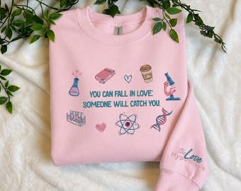 The Love Hypothesis Embroidered Crewneck, Ali Hazelwood Inspired Sweatshirt, Bookish Romance Gift for Readers, Cozy Book Lover Pullover
