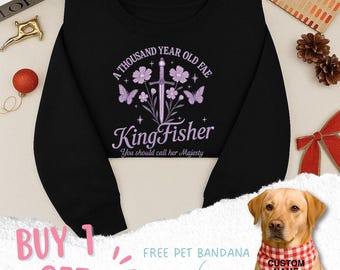 Embroidered Cotton Fleece Sweatshirt: Quicksilver Fantasy Design