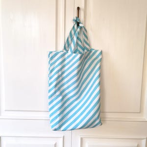 Baumwolltasche, Einkaufsbeutel, Jutebeutel, Tragetasche, Diagonal Mint