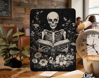 Magnetische achterkant Skull Kindle-hoesje Kobo-hoes Kindle Paperwhite 12e generatie heldere achterkant Kindle 11e 6" Paperwhite 11e 6,8" afneembare magnetische hoes