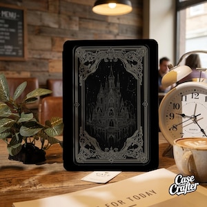 Dark Castle Kindle-Hülle mit Magnetrückseite, abnehmbare magnetische Kobo-Hülle, Kindle Paperwhite-Hülle (11. Generation, 6,8 Zoll), Paperwhite-Hülle (12. Generation, 7 Zoll), transparente Kindle-Rückseite