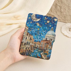 Dream City Kobo/Kindle Hülle, Paperwhite 12th 7"/11th 6.8"/10th 6,Kindle 2024 Colorsoft/Fire,Kindle Clear Back Case,Kobo Clara/Libra Hülle