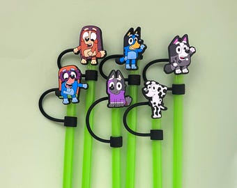Cubrepajitas de 8 mm de alta calidad con temática de Blue Dog TV Show - Cubrepajitas para niños con temática australiana - Juegos disponibles