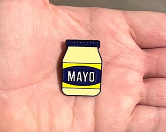 Pin de esmalte de mayonesa - Pin de metal de mayonesa de alimentos