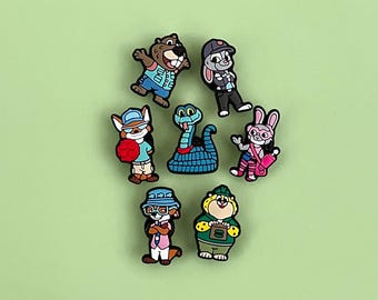 Dijes de alta calidad para zuecos de Zootopia: Conejo, policía, zorro, estafador, accesorios infantiles de la película de comedia de Disney (juego disponible)