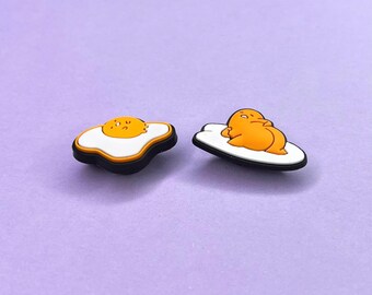 Lazy Egg Clogs Charms - Gud Sunny Side Up Shoe Charms  - Cartoons Set Available
