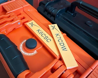 Nametag, Nameplate, Callsign Tag for Apache Weatherproof Protective Case