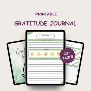 Gratitude Journal | Daily Reflection & Mindfulness Planner | Self-Care Journal | Printable Instant Download
