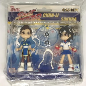 STREET FIGHTER ~P:CHARA. Figure~ &quot;Chun-Li X Sakura&quot; Original Capcom Japan *New*