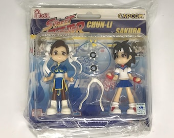 STREET FIGHTER ~P:CHARA. Figure~ &quot;Chun-Li X Sakura&quot; Original Capcom Japan *New*