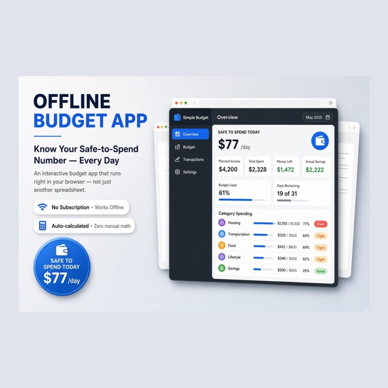 Simple Budget Spreadsheet