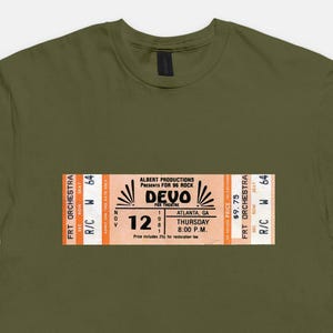 1981 DEVO Konzert-Stub-T-Shirt