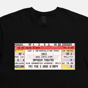 INXS Ticket-Stub 2006 T-Shirt Gildan 64000