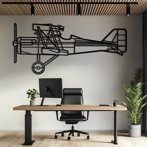 S.E.5a Metal Aircraft Wall Art, Airplane Wall Art, Aviation Decor, Metal Wall Art, Airplane Gift, Pilot Gift, Aviation Gift, S.E.5a Gift