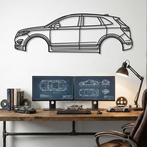 Metal Car Wall Art, Car Wall Art, Metal Wall Art, Metal Wall Decor, Car Guy Gift, Car Accessories, Car Accessories For Men, Car Gift For Him