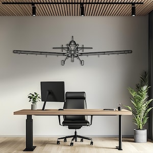 AT-802 Front Metal Aircraft Wall Art, Airplane Wall Art, Metal Wall Art, Aviation Decor, Airplane Gift, Pilot Gift, Aviation Gift