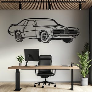 Metal Car Wall Art, Car Wall Art, Metal Wall Art, Metal Wall Decor, Car Guy Gift, Car Accessories, Car Accessories For Men, Car Gift For Him