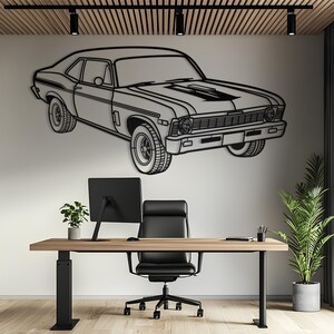 Metal Car Wall Art, Car Wall Art, Metal Wall Art, Metal Wall Decor, Car Guy Gift, Car Accessories, Car Accessories For Men, Car Gift For Him