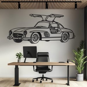 Metal Car Wall Art, Car Wall Art, Metal Wall Art, Metal Wall Decor, Car Guy Gift, Car Accessories, Car Accessories For Men, Car Gift For Him