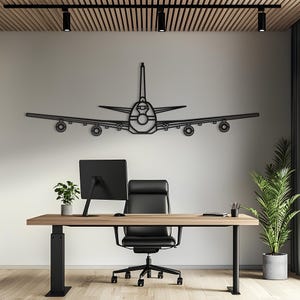 E-4B Front Metal Aircraft Wall Art, Airplane Wall Art, Metal Wall Art, Aviation Decor, Airplane Gift, Pilot Gift, Aviation Gift