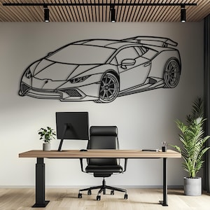 Metallauto Wandkunst, Auto Wandkunst, Metall Wandkunst, Metall Wanddekor, Auto Kerl Geschenk, Autozubehör, Autozubehör für Männer, Auto Geschenk für ihn