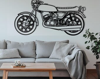 ZX-10R Motorcycle Silhouette Metal Wall Art, Unique Biker Gift