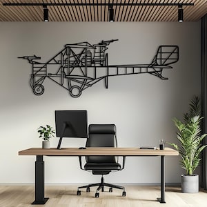 Arte de pared de aviones de metal Ca.3, arte de pared de aviones, arte de pared de metal, decoración de aviación, regalo de avión, regalo de piloto, regalo de aviación