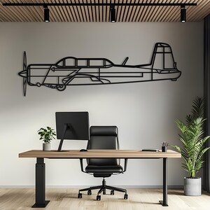 CJ6 Metal Aircraft Wall Art, Airplane Wall Art, Metal Wall Art, Aviation Decor, Airplane Gift, Pilot Gift, Aviation Gift, CJ6 Gift