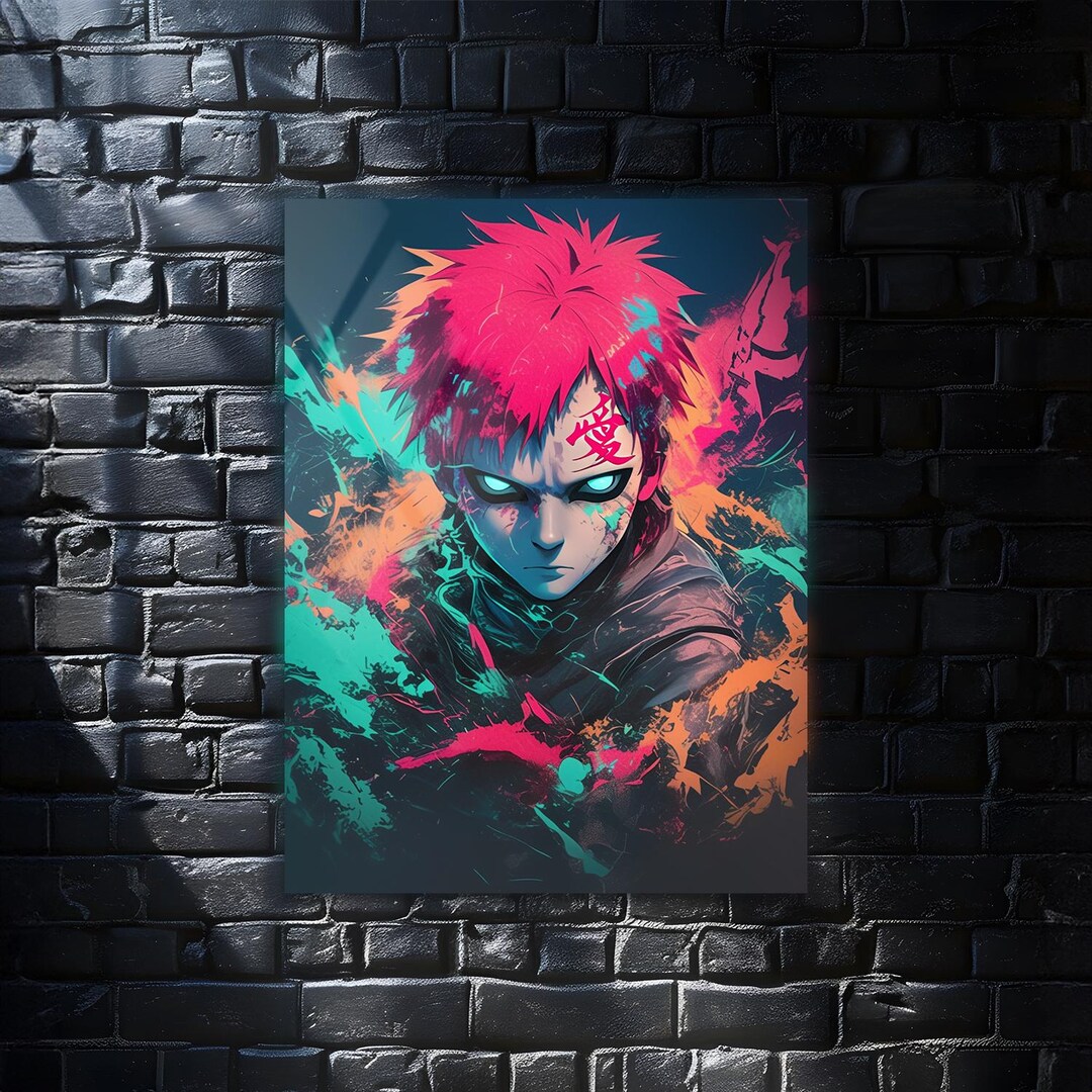 Anime Metal Wall Art – Modern Anime Poster for Otaku | UV Printed Metal