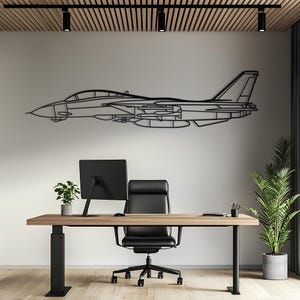 F-14 Tomcat Metal Aircraft Wall Art, Airplane Wall Art, Aviation Decor, Metal Wall Art, Airplane Gift, Pilot Gift, Aviation Gift