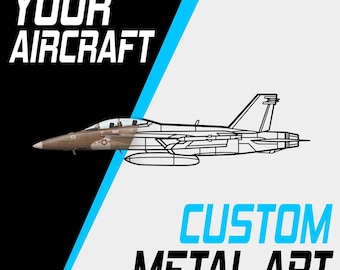 Custom Metal Aircraft Wall Art, Modern Aviation Decor, Pilot Gift
