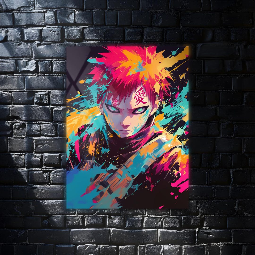 Anime Metal Wall Art – Modern Anime Poster for Otaku | UV Printed Metal ...