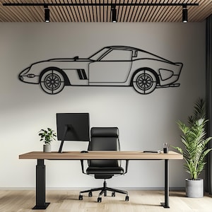 Metal Car Wall Art, Car Wall Art, Metal Wall Art, Metal Wall Decor, Car Guy Gift, Car Accessories, Car Accessories For Men, Car Gift For Him